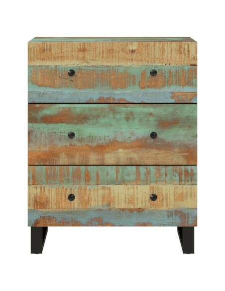 Credenze 2pz 60x33x75 cm in Legno Massello di Recupero