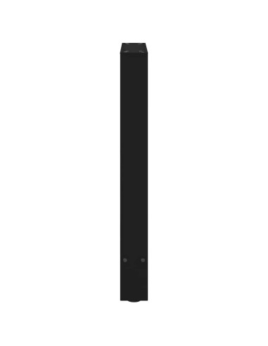 Gambe per tavolo da pranzo nere 2 pz 50x(72-73) cm in acciaio