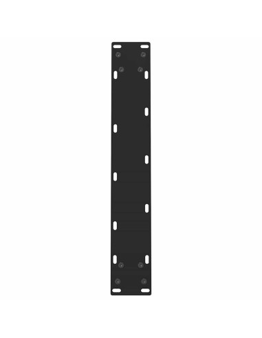 Gambe per tavolo da pranzo nere 2 pz 50x(72-73) cm in acciaio
