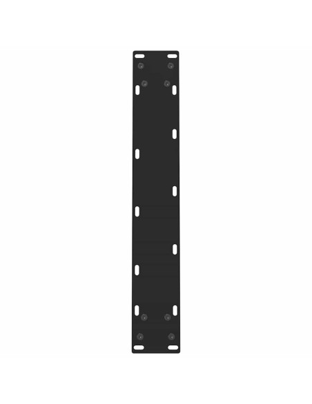 Gambe per tavolo da pranzo nere 2 pz 50x(72-73) cm in acciaio