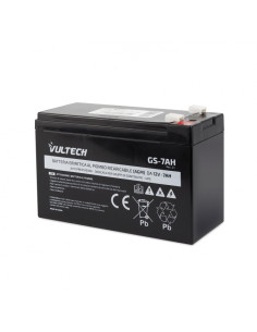VULTECH BATTERIA ERMETICA AL PIOMBO PER UPS 12V 7A