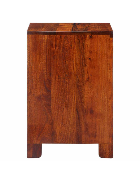 Comodino 40x40x60 cm in Legno Massello di Acacia