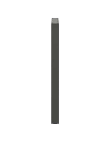 Gambe per tavolo da bar a forma di U 2 pz Antracite 50x(110-111) cm Acciaio