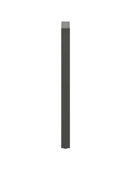 Gambe per tavolo da bar a forma di U 2 pz Antracite 50x(110-111) cm Acciaio