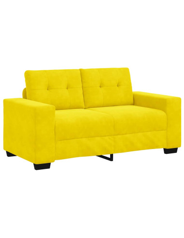Set di divani 3 pcs Giallo 221 x 80 x 80 cm Velluto