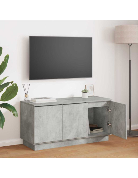 Mobile TV Grigio cemento 100 x 38 x 49 cm Legno multistrato