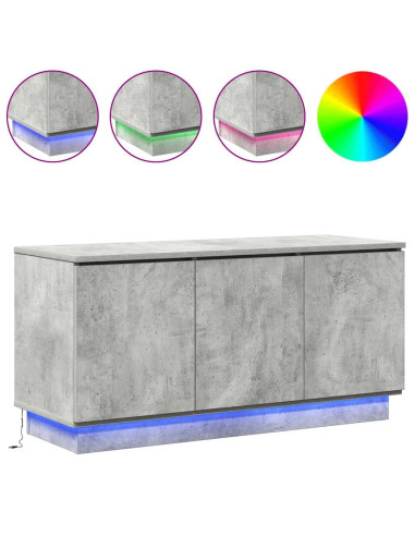 Mobile TV Grigio cemento 100 x 38 x 49 cm Legno multistrato