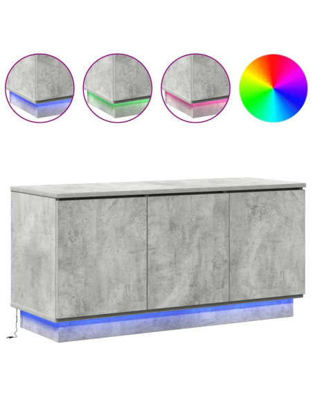 Mobile TV Grigio cemento 100 x 38 x 49 cm Legno multistrato