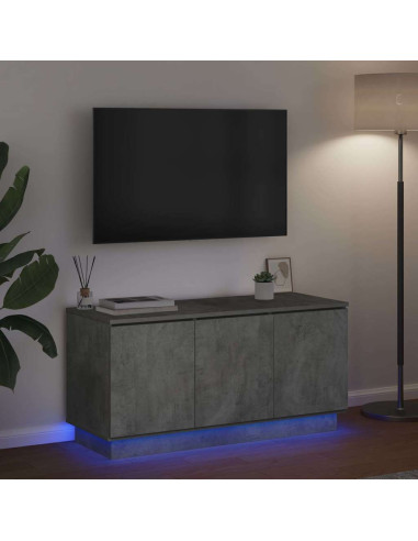 Mobile TV Grigio cemento 100 x 38 x 49 cm Legno multistrato