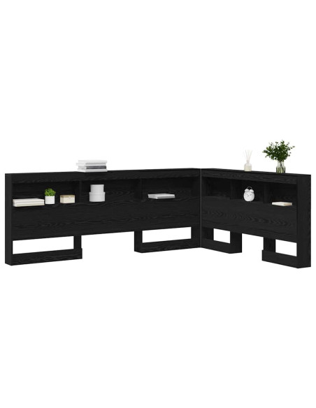Testata contenitore Rovere Nero 140 cm Legno multistrato