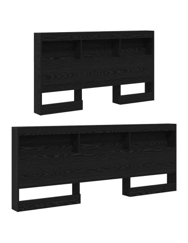 Testata contenitore Rovere Nero 140 cm Legno multistrato
