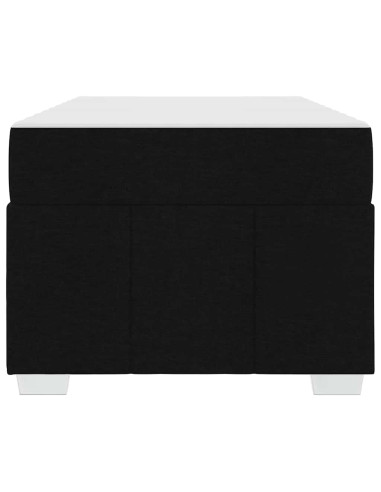 Struttura del letto con materasso Nero 120 x 190 cm Tessuto