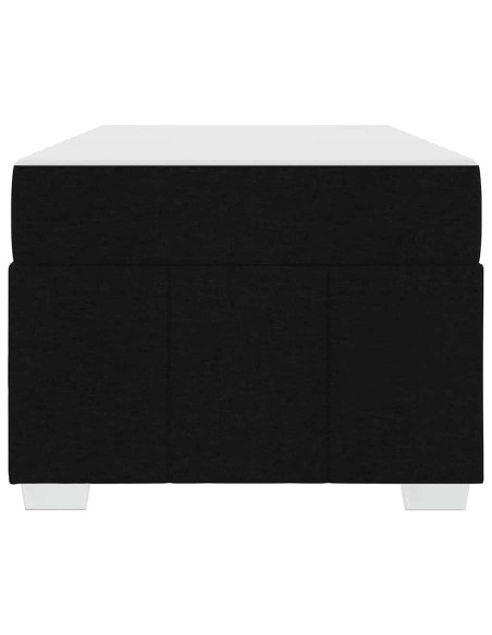 Struttura del letto con materasso Nero 120 x 190 cm Tessuto