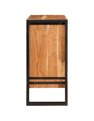 Credenza Marrone 66 x 33 x 70 cm Legno di Acacia Massello