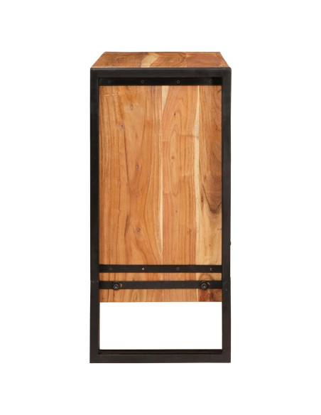 Credenza Marrone 66 x 33 x 70 cm Legno di Acacia Massello