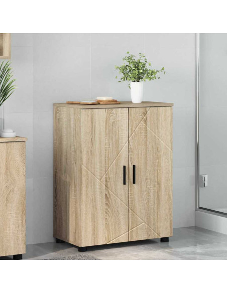 Mobile da Bagno con archiviazione Rovere Sonoma 60 x 35 x 80 cm