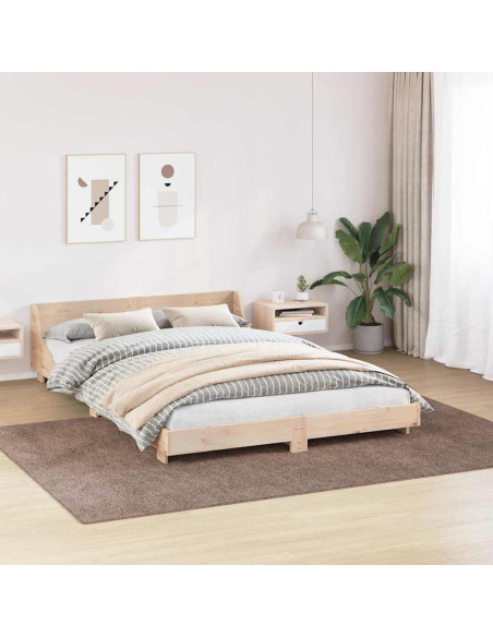 Tappeto Shaggy Antiscivolo Marrone 200 x 290 cm PP