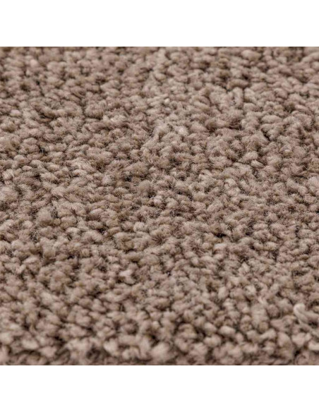 Tappeto Shaggy Antiscivolo Marrone 120 x 120 cm PP