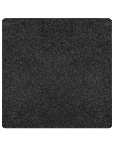 Tappeto Shaggy Antiscivolo Grigio scuro 120 x 120 cm PP