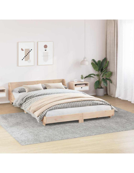Tappeto Shaggy Antiscivolo Grigio 240 x 340 cm PP