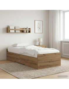 Telaio del letto con storage Rovere Artigianale 80 x 200 cm