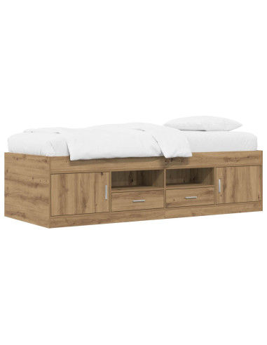 Telaio del letto con storage Rovere Artigianale 80 x 200 cm