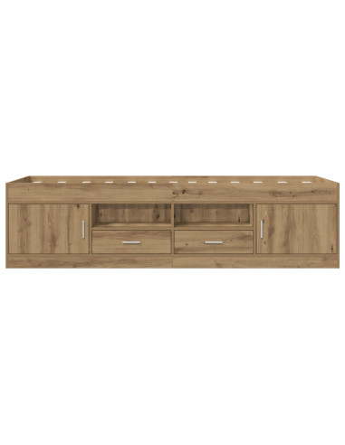 Telaio del letto con storage Rovere Artigianale 80 x 200 cm