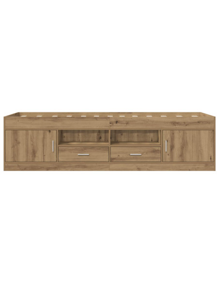 Telaio del letto con storage Rovere Artigianale 80 x 200 cm