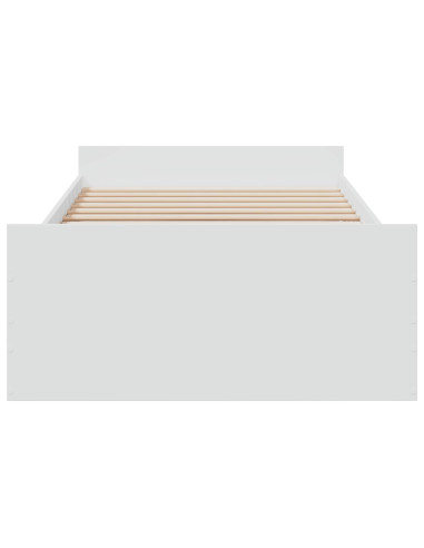 Telaio del letto con storage con cassetto Bianco 80 x 200 cm