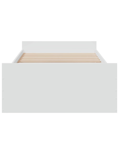 Telaio del letto con storage con cassetto Bianco 80 x 200 cm