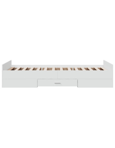 Telaio del letto con storage con cassetto Bianco 80 x 200 cm