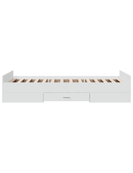 Telaio del letto con storage con cassetto Bianco 80 x 200 cm