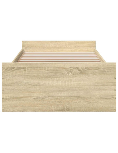 Telaio del letto con storage Rovere Sonoma 80 x 200 cm