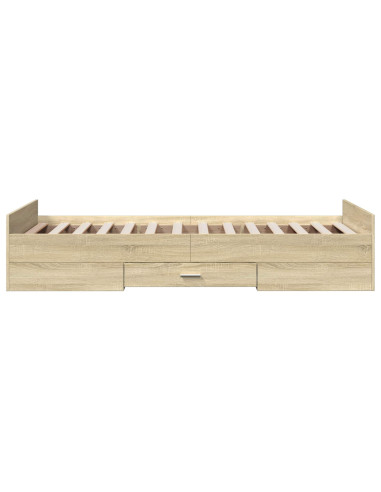 Telaio del letto con storage Rovere Sonoma 80 x 200 cm
