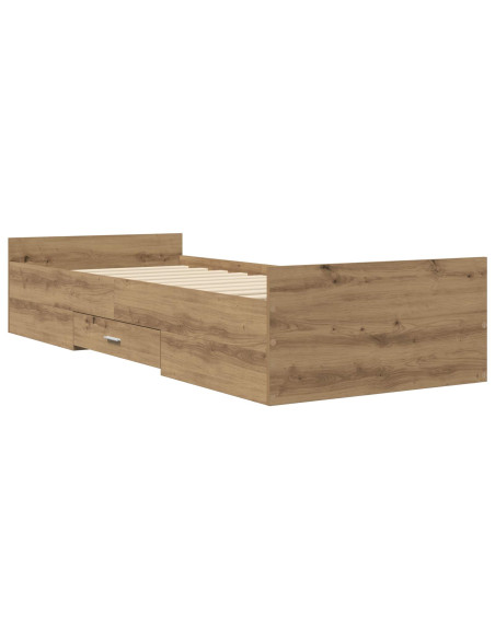 Telaio del letto con storage Rovere Artigianale 80 x 200 cm
