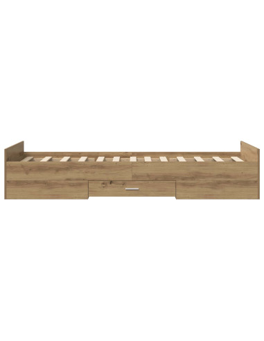 Telaio del letto con storage Rovere Artigianale 80 x 200 cm