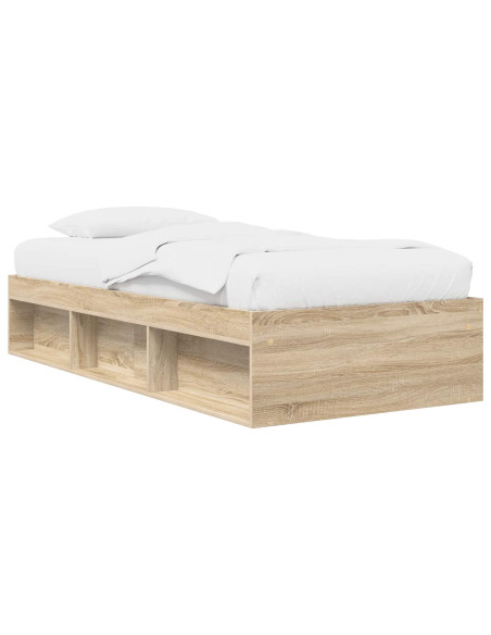 Telaio del letto con storage Rovere Sonoma 80 x 200 cm