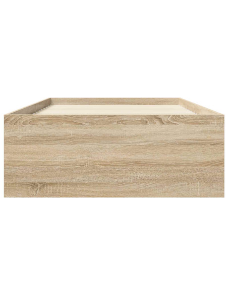 Telaio del letto con storage Rovere Sonoma 80 x 200 cm