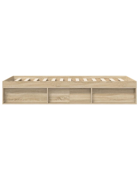 Telaio del letto con storage Rovere Sonoma 80 x 200 cm
