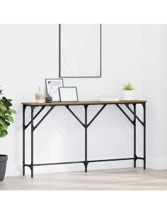 Tavolo consolle rovere artigianale 140 x 23 x 75 cm