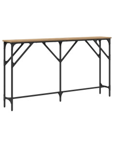 Tavolo consolle rovere artigianale 140 x 23 x 75 cm 2