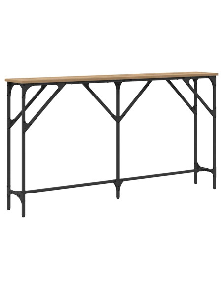 Tavolo consolle rovere artigianale 140 x 23 x 75 cm