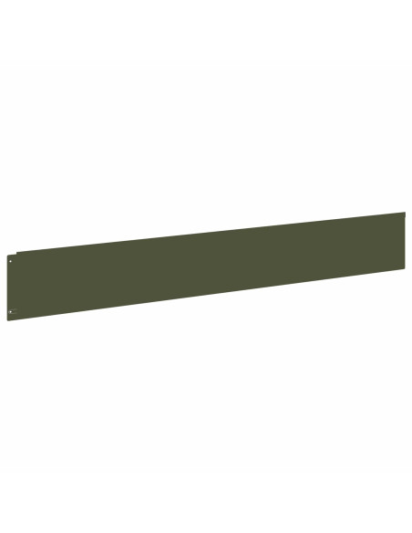 Bordura per Prato 30 pcs 100 x 15 cm Acciaio Verde Oliva