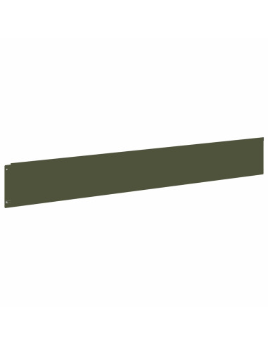 Bordura per Prato 20 pcs 100 x 15 cm Acciaio Verde Oliva