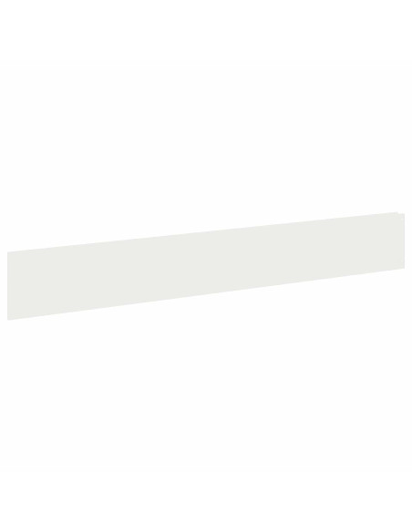 Bordura per Prato 10 pcs 100 x 15 cm Acciaio Bianco
