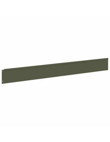 Bordura per Prato 20 pcs 100 x 12 cm Acciaio Verde Oliva