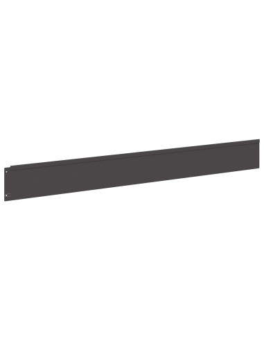 Bordura per Prato 20 pcs 100 x 12 cm Acciaio Nero