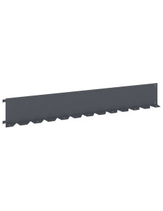 Bordura per Prato 20 pcs 102 x 15 x 4 cm Acciaio Antracite 2