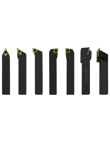 Set di Utensili Indicizzabili per Tornitura 12 pz 16x16mm 100mm
