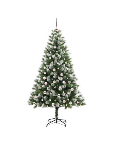 Albero di Natale artificiale a cerniera con neve fioccata